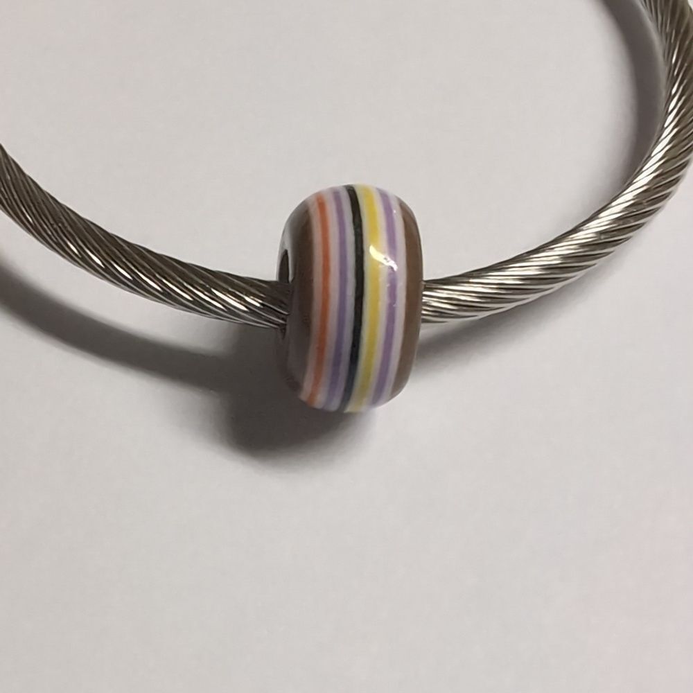 Brown Multicolor Charm for Pandora Style‎ Bracelet - Picture 3 of 5